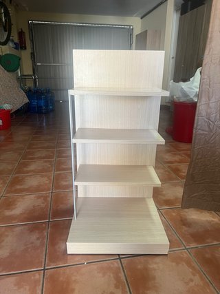 Estantería modular madera y metal