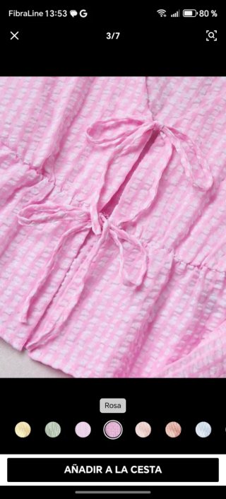 Conjunto a rayas rosa y blanco Talla XS/S