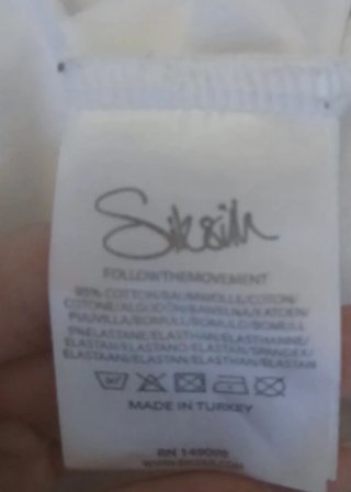 Camiseta SikSilk Blanca Manga Larga Hombre
