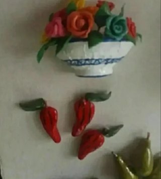 Lámina Decoración Rural Figuras Cerámica