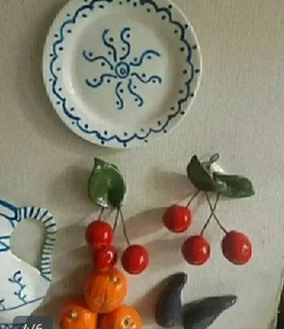 Lámina Decoración Rural Figuras Cerámica