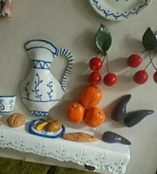 Lámina Decoración Rural Figuras Cerámica