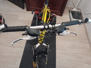 Bicicleta Orbea Amarilla + rodillo