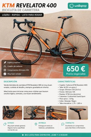Bicicleta de carretera KTM Revelator 400