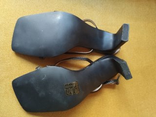 Sandalias Sergio Todzi Tacón 10 CMS Negro