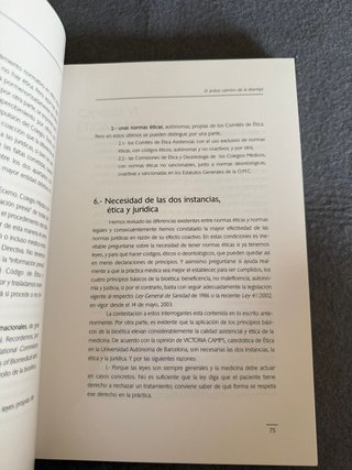 EL ARDUO CAMINO DE LA LIBERTAD - BIOETICA