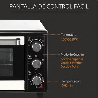 Horno Portátil 16L 1400W