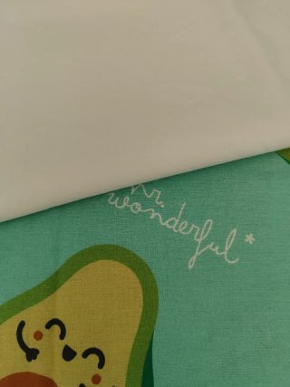 Conjunto Retales Algodón Estampado y blanco