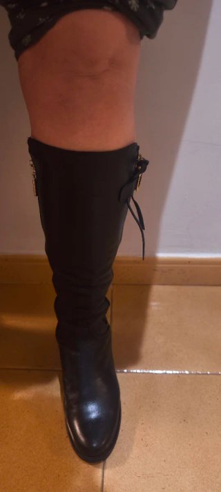 Botas de piel negras talla 38
