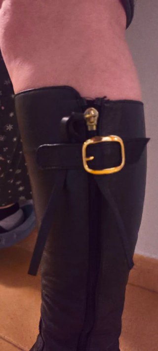 Botas de piel negras talla 38