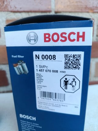 Filtro Gasoil Bosch N 0008 Nuevo
