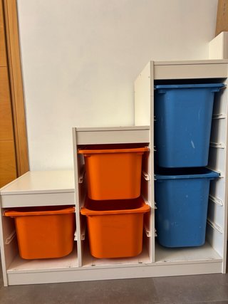 Almacenamiento Juguetes Plástico Azul Naranja