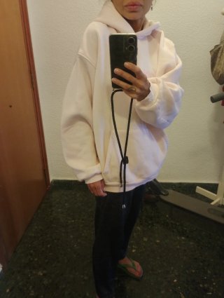 Sudadera Bershka rosa palo