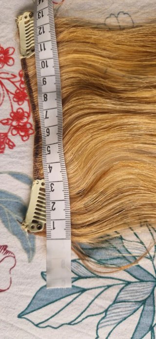 Extensiones de pelo natural de color rubio