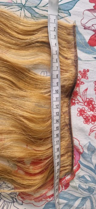 Extensiones de pelo natural de color rubio