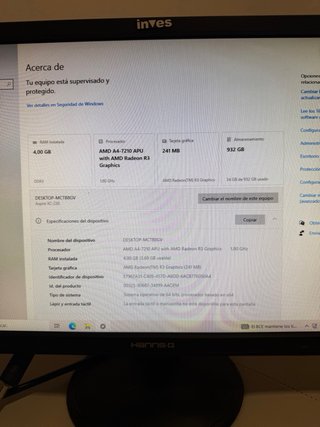 Ordenador sobremesa Acer Radeon