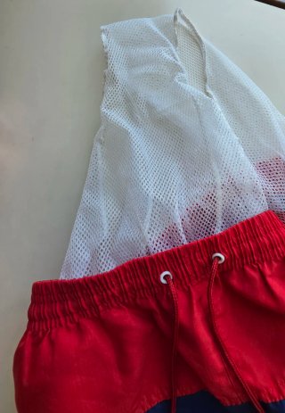 Bañador Adidas Hombre Rojo y Azul