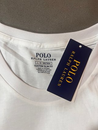 Camiseta Polo Ralph Lauren Blanca Talla L