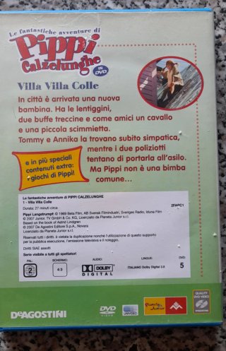 N.4 Dvd di Pippi Calzelunghe