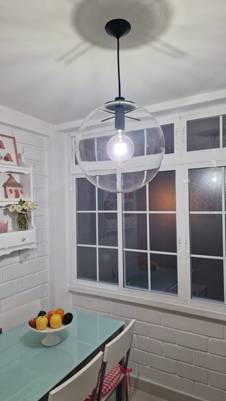 Lámpara colgante de cristal esférica