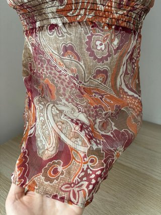 Top vintage floral seda
