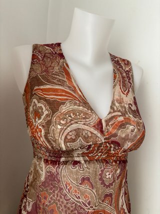 Top vintage floral seda