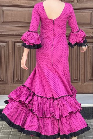 Traje de Flamenca buganvilla elastico T34-38