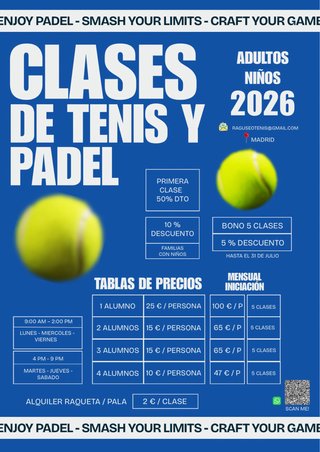Clases de PADEL y TENIS