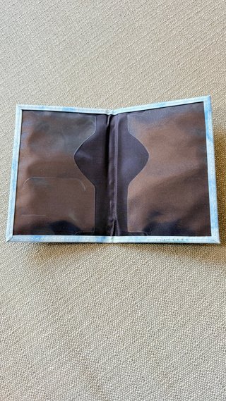 Reisepasshülle / Passport Cover Blau Marmor Optik
