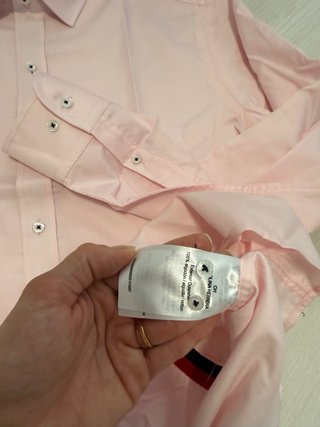 Camisa Carolina Herrera Caballero Rosa 15 1/2