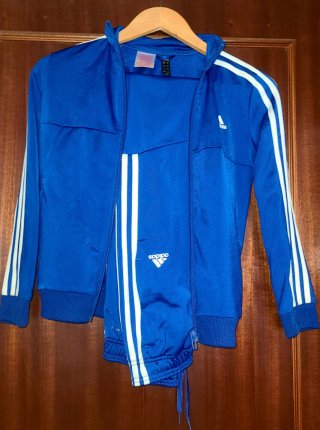 Fato de Treino Adidas Criança Azul