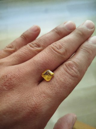 Zafiro Amarillo 3.55 Ct Certificado AGL