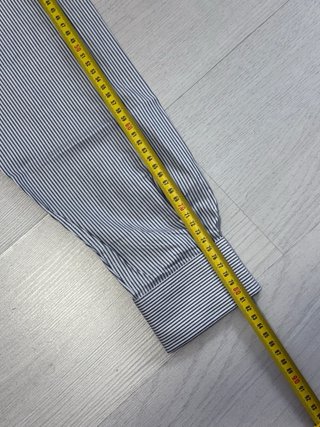 Camisa Carolina Herrera Raya Gris Talla M