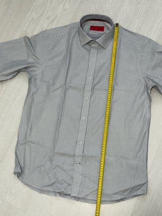 Camisa Carolina Herrera Raya Gris Talla M