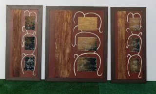 Trío de cuadros decorativos