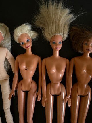 Set di bambole Barbie e Ken anni '90 da smontare