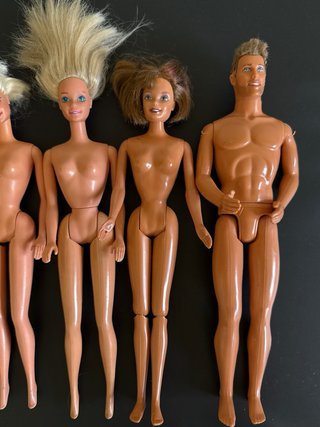 Set di bambole Barbie e Ken anni '90 da smontare