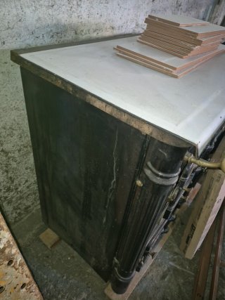 Cocina de leña y carbón calefactora