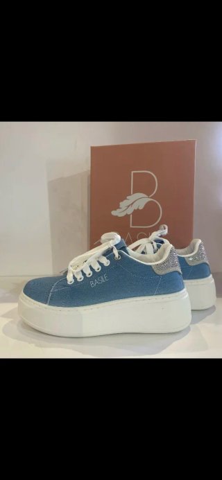 Bambas Basile Milano Denim con Detalles Platea