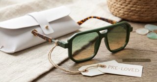 Gafas de sol aviador verdes