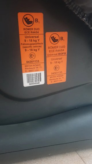 Silla de coche Britax Römer Duo
