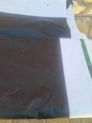 LOTE 2 Lonas PVC 3x8 Negras y Blancas