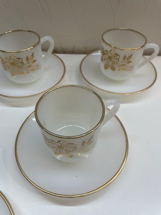 Juego Arcopal Vintage Flores Oro