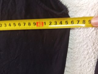 2 Blusas Negras con Tirantes Plateados Talla M y S