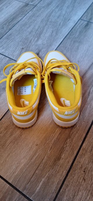 Nike Dunk Low Dark Sulfur Gold Mini Swoosh