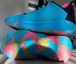 Zapatillas Adidas Azul/Rosa Talla 43.5