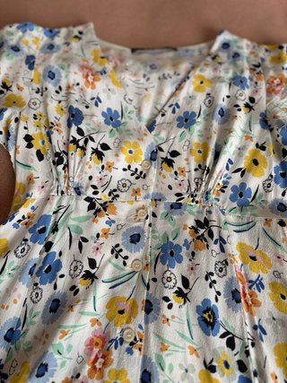 Abito corto fantasia fiori