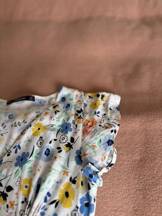 Abito corto fantasia fiori