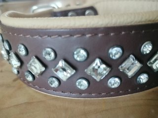 Collare per cane con strass
