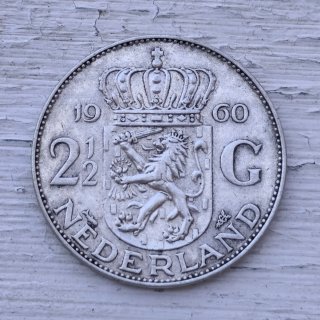 5 Monedas Plata P. Bajos 2 1/2 Gulden